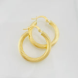 Hoop Earrings Mary 2.9g / 1 in Yellow Gold 18K