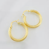 Hoop Earrings Mary 2.9g / 1 in Yellow Gold 18K