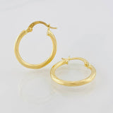 Hoop Earrings Mary 1.35g / 3/4 in Yellow Gold 18K
