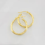 Hoop Earrings Mary 1.5g / 1 in Yellow Gold 18K