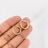 Hoop Earrings Mary 1.05g / 3/4 in Yellow Gold 18K