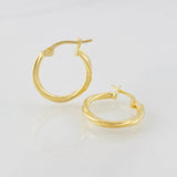 Hoop Earrings Mary 1.05g / 3/4 in Yellow Gold 18K