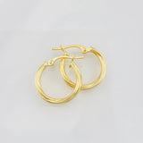 Hoop Earrings Mary 1.05g / 3/4 in Yellow Gold 18K