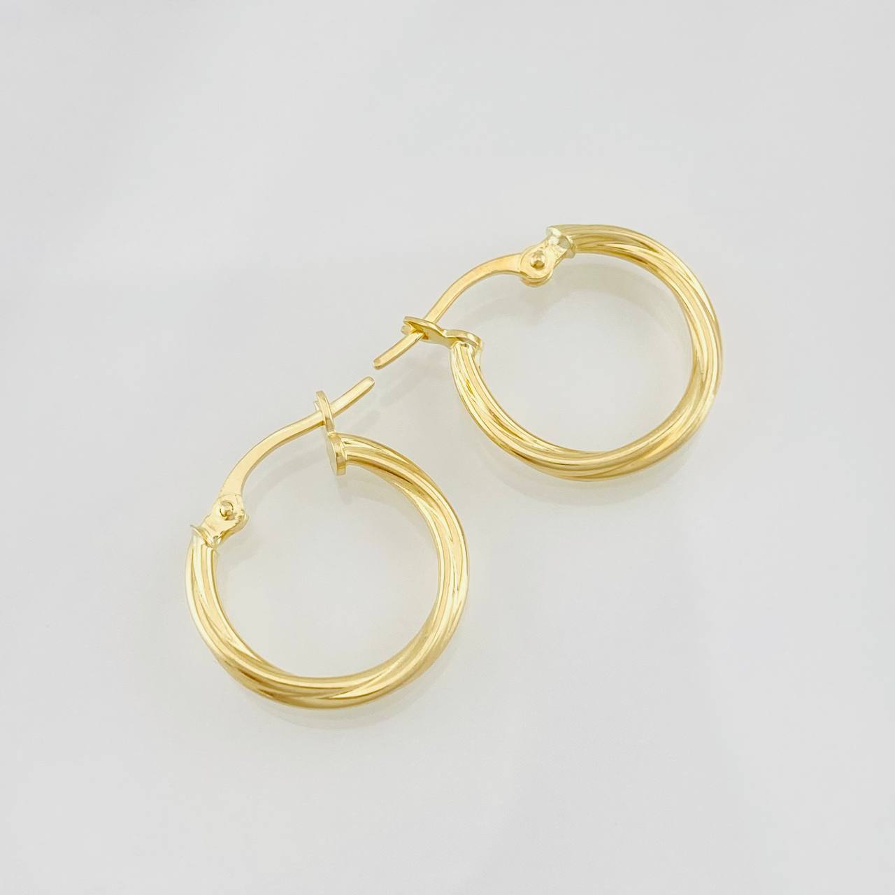 Hoop Earrings Mary 1.05g / 3/4 in Yellow Gold 18K