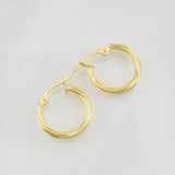Hoop Earrings Mary 1.05g / 3/4 in Yellow Gold 18K