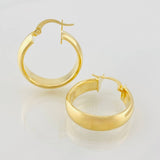 Hoop Earrings Winter 3.9g / 1 in 18K Yellow Gold