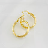 Hoop Earrings Winter 3.9g / 1 in 18K Yellow Gold