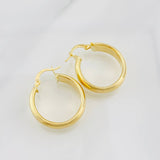 Hoop Earrings Winter 3.9g / 1 in 18K Yellow Gold