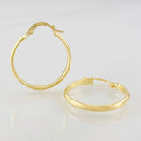 Hoop Earrings Nati 1.4g / 1 in 18K Yellow Gold