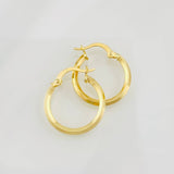 Hoop Earrings Clau 1.1g / 3/4 in 18K Yellow Gold