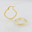 Hoop Earrings Rombo 1.45g / 1 in 18K Yellow Gold