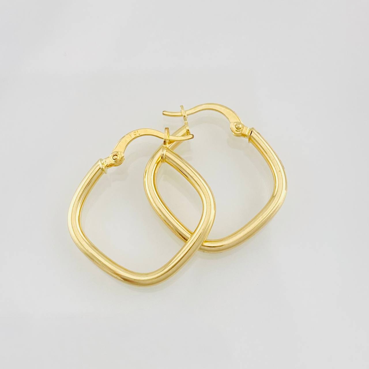 Hoop Earrings Rombo 1.45g / 1 in 18K Yellow Gold