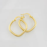 Hoop Earrings Rombo 1.45g / 1 in 18K Yellow Gold