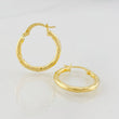 Hoop Earrings Lucero 1.5g / 3/4 in 18K Yellow Gold