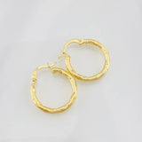 Hoop Earrings Lucero 1.5g / 3/4 in 18K Yellow Gold