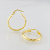 Hoop Earrings Gera 1.8g / 1 in Yellow Gold 18K