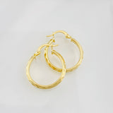 Hoop Earrings Gera 1.8g / 1 in Yellow Gold 18K
