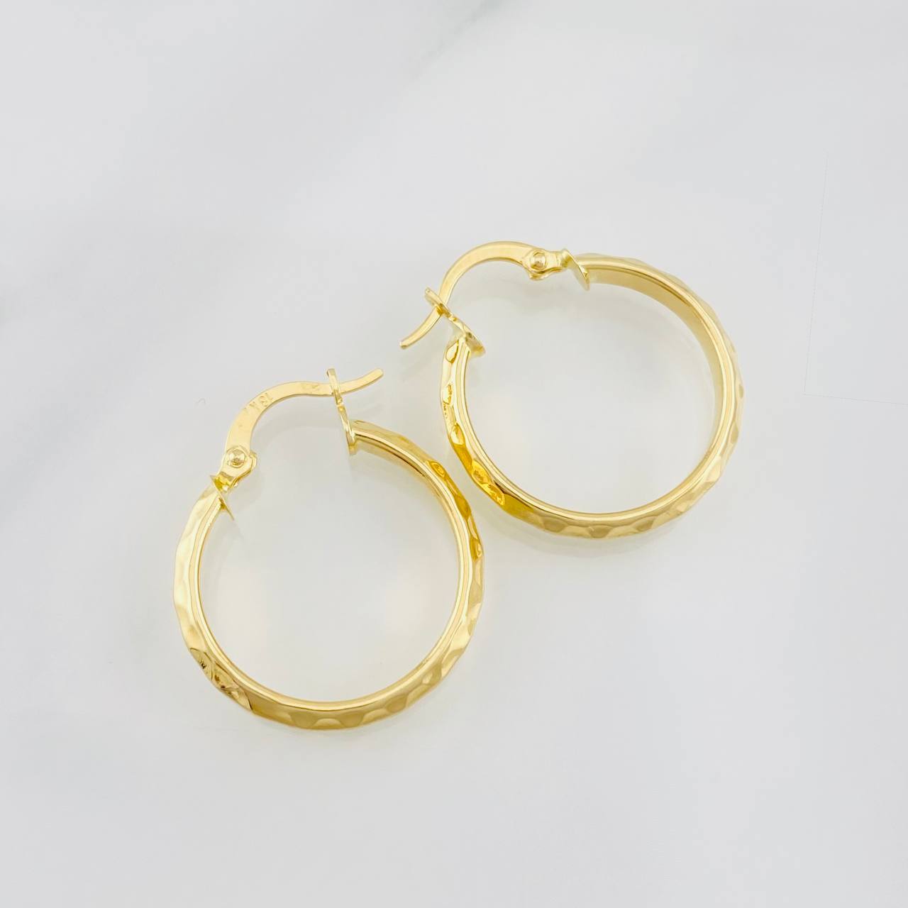 Hoop Earrings Gera 1.8g / 1 in Yellow Gold 18K