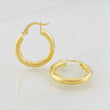 Hoop Earrings Sandra 2.5g / 1 in Yellow Gold 18K