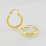 Hoop Earrings Sandra 2.5g / 1 in Yellow Gold 18K