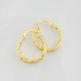 Hoop Earrings Kataleya 1.45g / 3/4 in 18K Yellow Gold