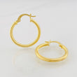 Hoop Earrings Zion 1.7g / 1 in 18K Yellow Gold