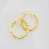 Hoop Earrings Zion 1.7g / 1 in 18K Yellow Gold