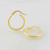 Hoop Earrings Zion 1.35g / 3/4 in 18K Yellow Gold
