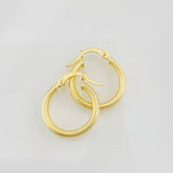 Hoop Earrings Zion 1.35g / 3/4 in 18K Yellow Gold