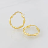 Hoop Earrings Melcocha 1.55g / 3/4 in 18K Yellow Gold