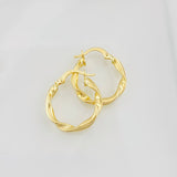 Hoop Earrings Melcocha 1.55g / 3/4 in 18K Yellow Gold