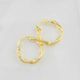 Hoop Earrings Melcocha 1.55g / 3/4 in 18K Yellow Gold