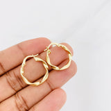 Hoop Earrings Melcocha 1.55g / 3/4 in 18K Yellow Gold