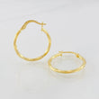 Hoop Earrings Kari 1.1g / 1 in Yellow Gold 18K