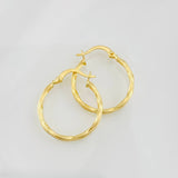 Hoop Earrings Kari 1.1g / 1 in Yellow Gold 18K