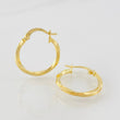 Hoop Earrings Kari 1.15g / 3/4 in Yellow Gold 18K