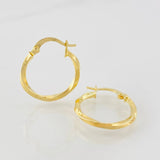 Hoop Earrings Kari 1.15g / 3/4 in Yellow Gold 18K