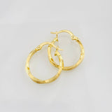 Hoop Earrings Kari 1.15g / 3/4 in Yellow Gold 18K