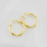 Hoop Earrings Kari 1.15g / 3/4 in Yellow Gold 18K