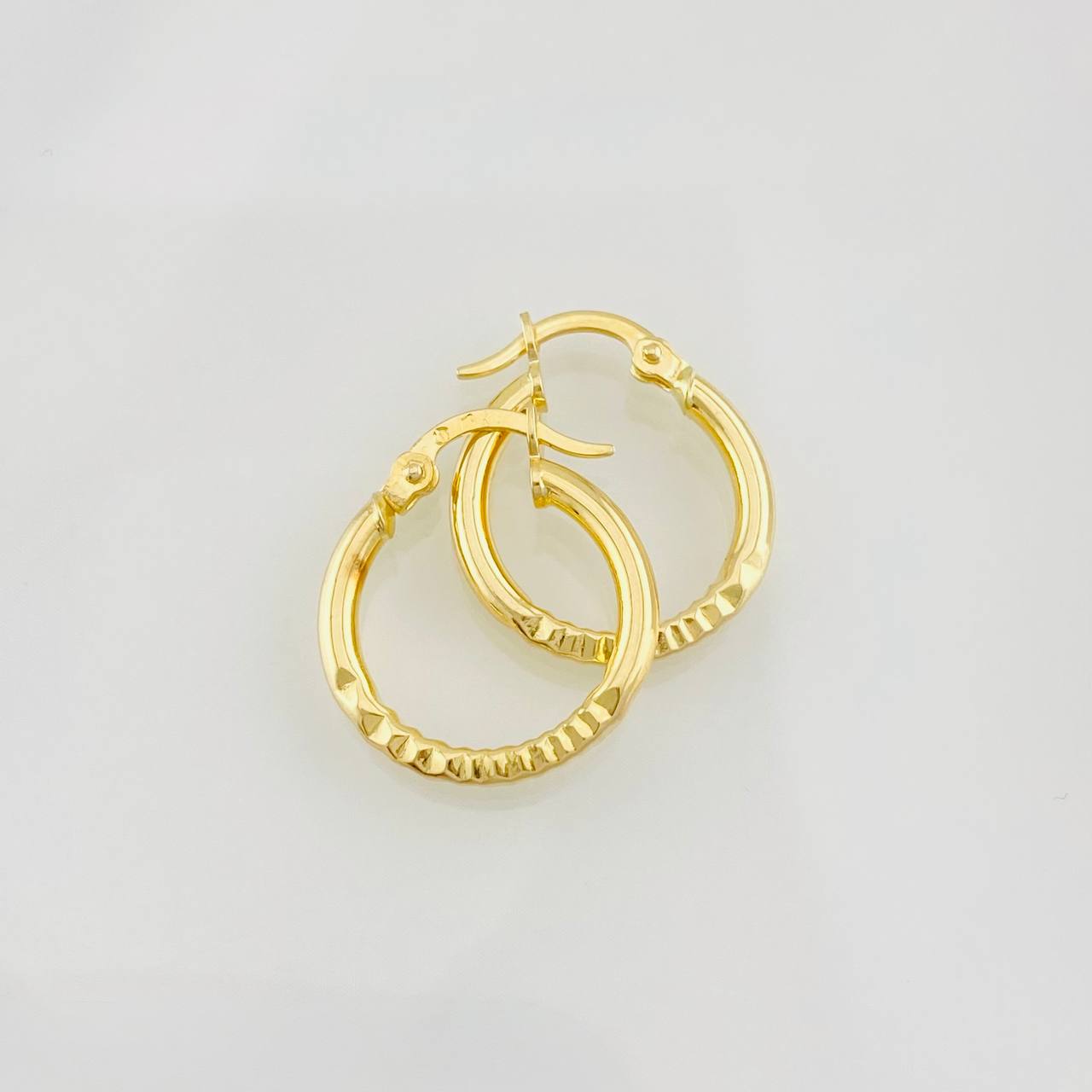 Hoop Earrings Dora 1.25g / 3/4 in Yellow Gold 18K