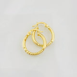 Hoop Earrings Dora 1.25g / 3/4 in Yellow Gold 18K