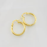 Hoop Earrings Dora 1.25g / 3/4 in Yellow Gold 18K