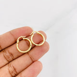 Hoop Earrings Dora 1.25g / 3/4 in Yellow Gold 18K