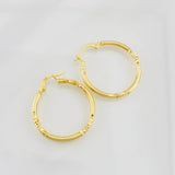 Hoop Earrings Megan 1.85g / 1 1/4 in 18K Yellow Gold