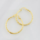 Hoop Earrings Megan 1.6g / 1 1/4 in 18K Yellow Gold