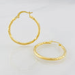 Hoop Earrings Megan 1.85g / 1 1/4 in 18K Yellow Gold