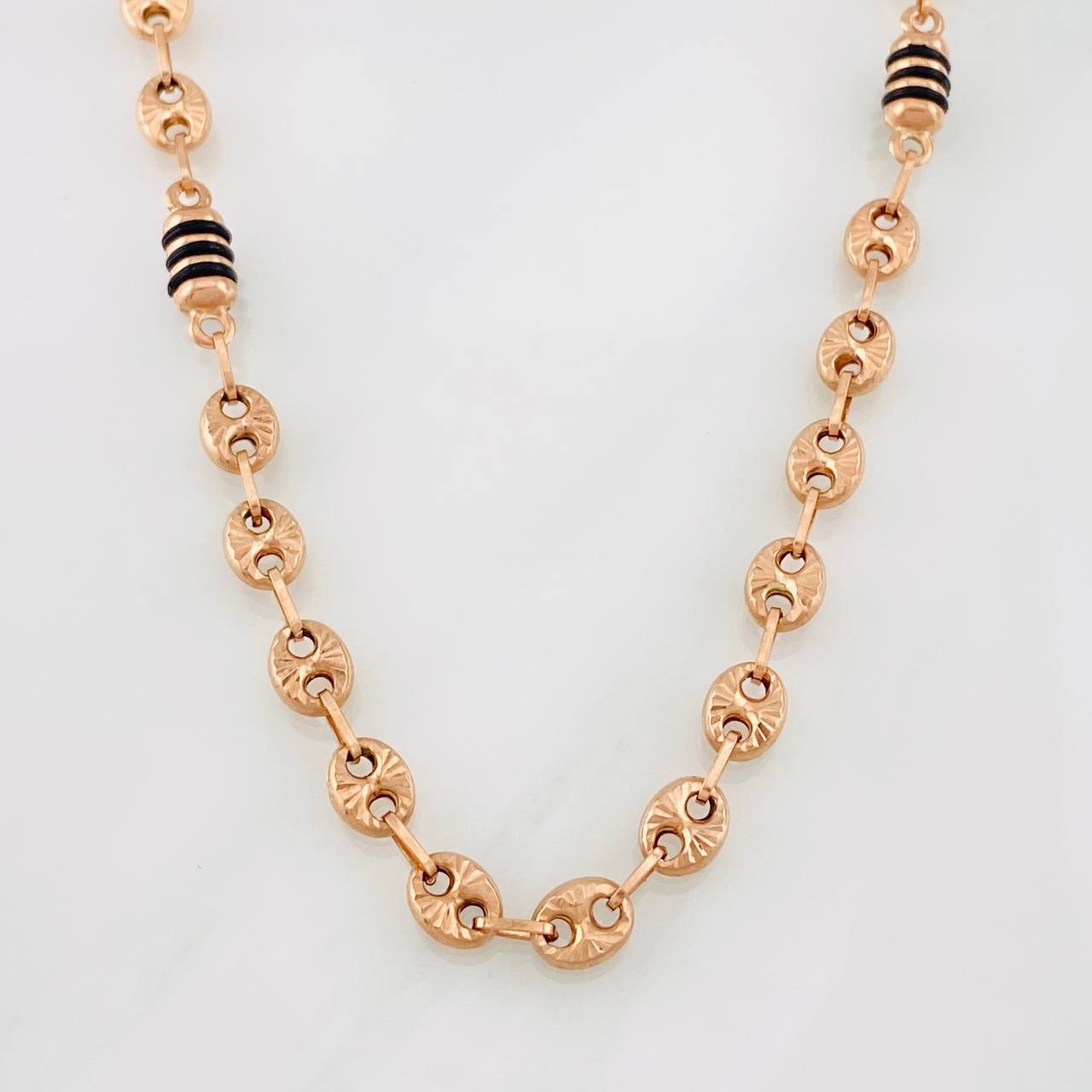 Rustic GC Chain 10.15g / 20 in / 5mm Rose Gold 18K