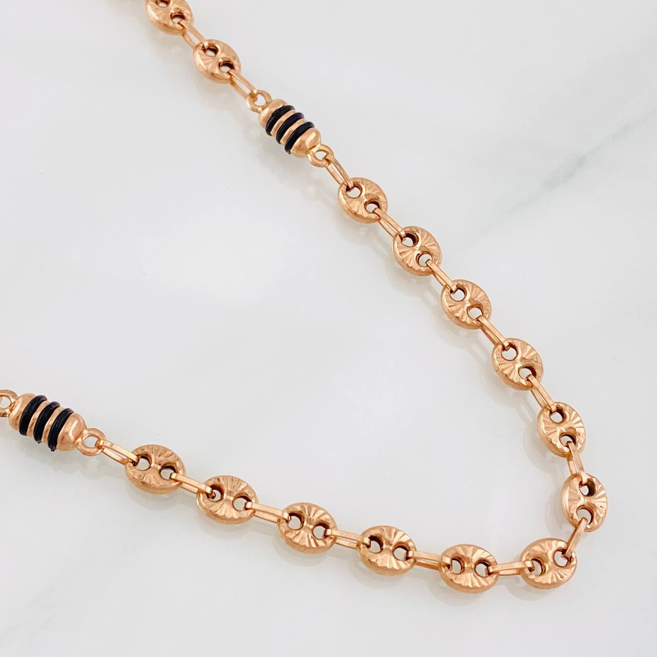 Rustic GC Chain 10.15g / 20 in / 5mm Rose Gold 18K