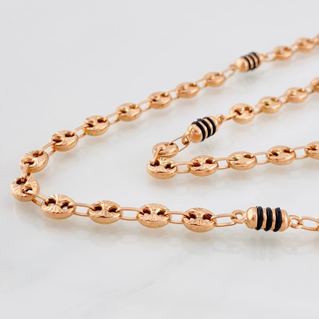 Rustic GC Chain 10.15g / 20 in / 5mm Rose Gold 18K