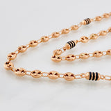 Rustic GC Chain 10.15g / 20 in / 5mm Rose Gold 18K